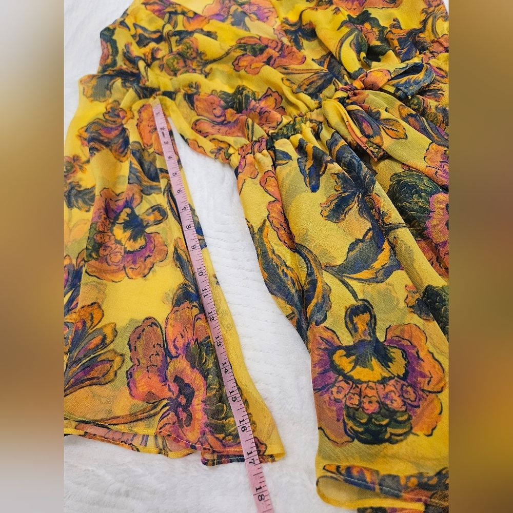 Misa Los Angeles Kaia Chiffon Floral Mini Dress Size XS - Picture 13 of 15